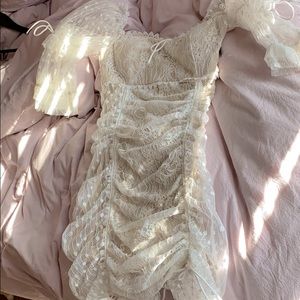 Angel baby lace mini dress
